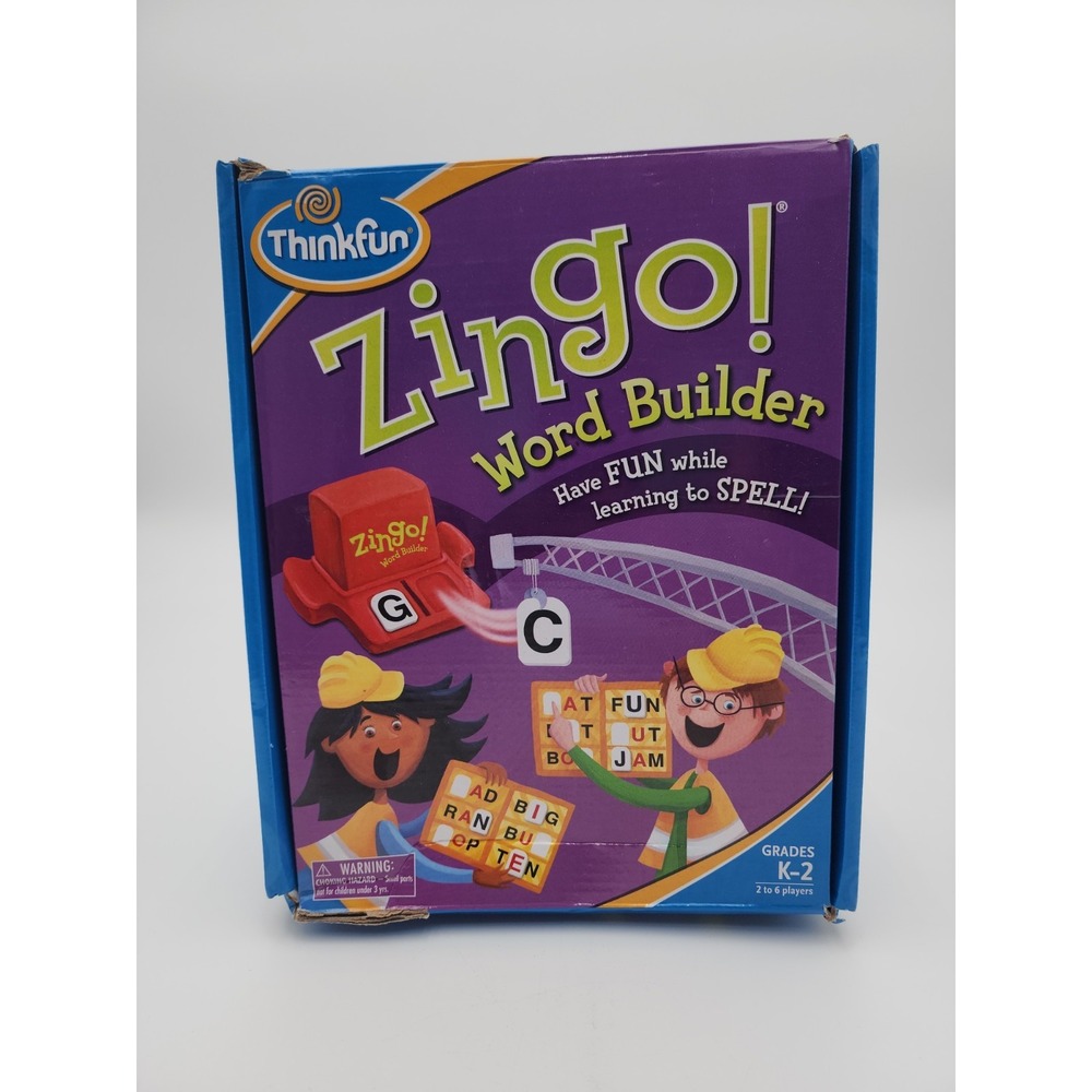 ThinkFun Zingo Word Builder Game Kids Spelling Learning Educational